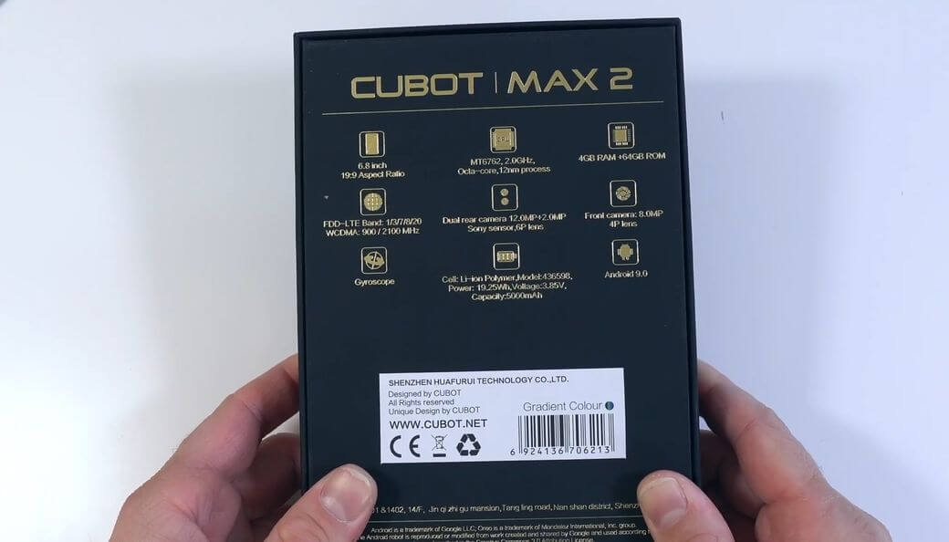 Cubot MAX 2 Обзор: Фаблет с боковым вырезом фронтальной камеры