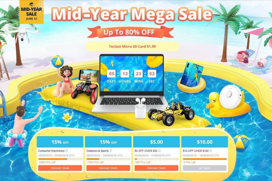 Мега летняя распродажа от интернет магазина GearBest до 80%