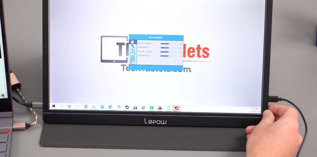 Lepow Z1 Обзор: Портативный 15,6 дюймовый IPS монитор с 1080p и Type-C 