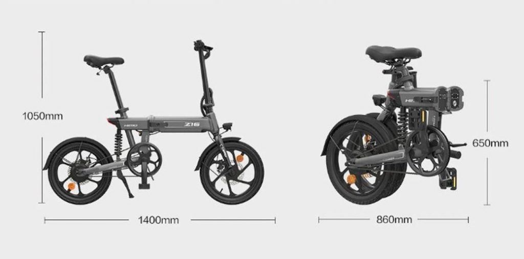 HIMO Z16 - Компактный городской электрический велосипед