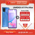 Umidigi A11 Pro Max со скидкой 38%