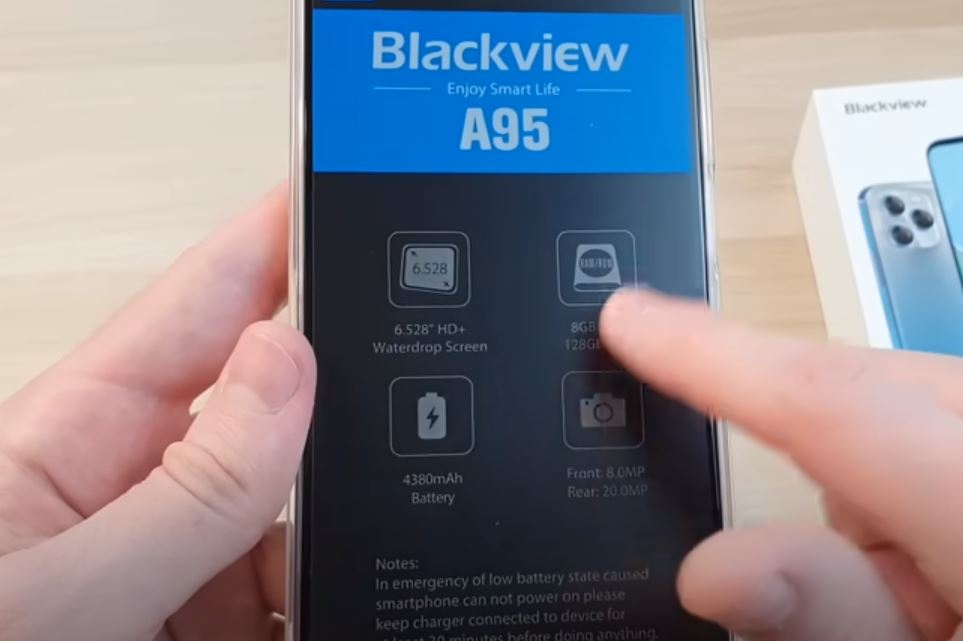 Смартфон Blackview A95 память