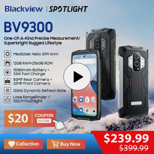 Blackview BV9300 G99 Octa Core по скидке -35%